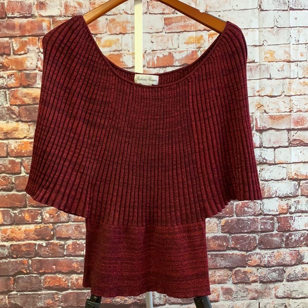 Fashion Avenue short sleeve sparkling sweater